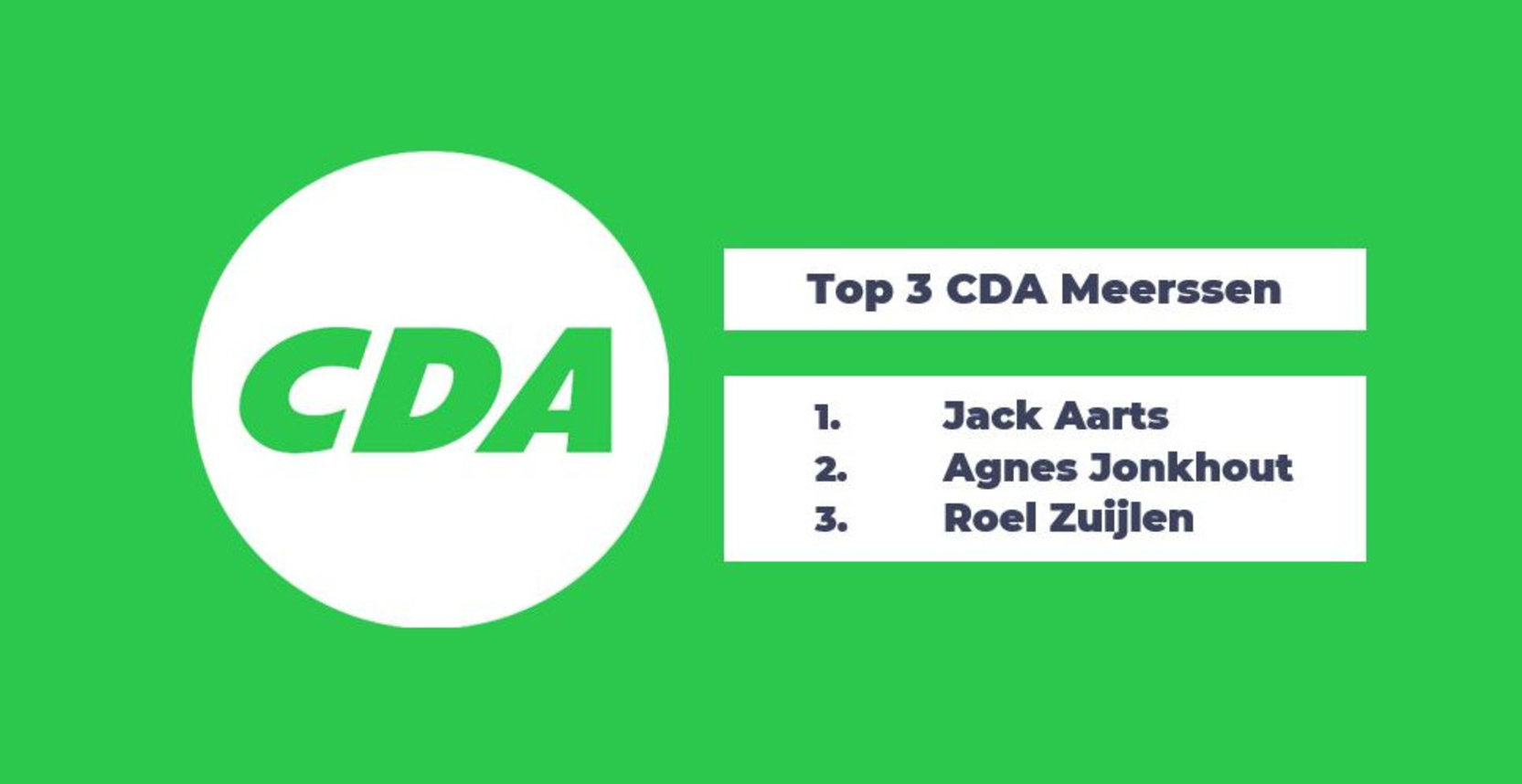 CDA Meerssen Persbericht Aankondiging Lijsttrekker En Top 3