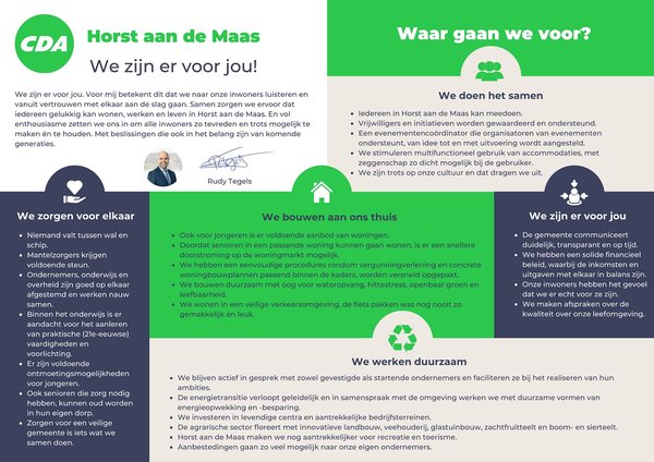 Infographic CDA Horst aan de Maas
